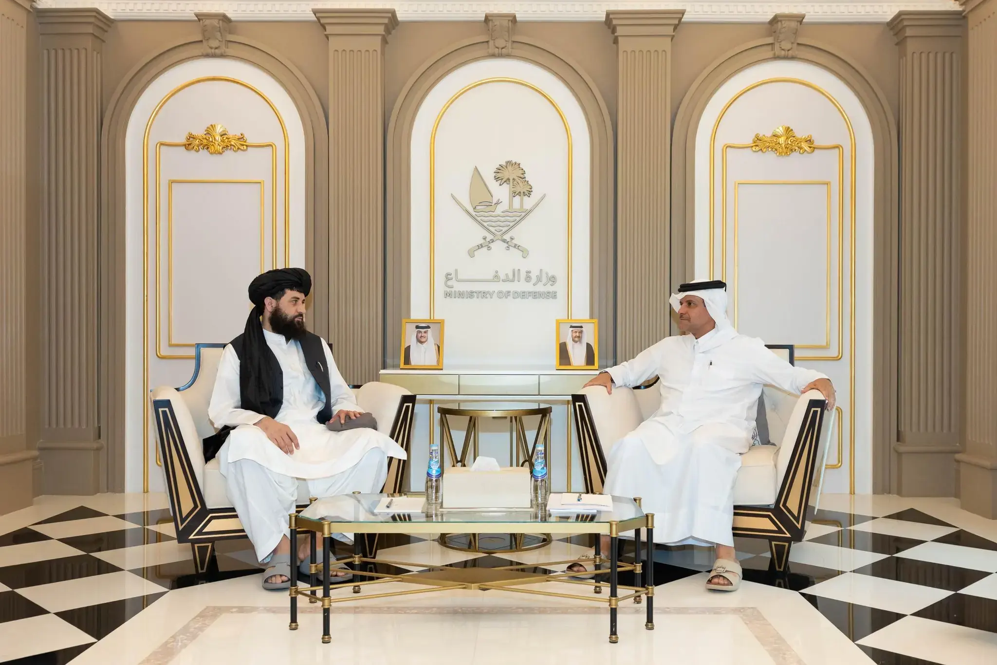 دیدار وزیر دفاع ملی امارت اسلامی افغانستان با وزیر دفاع دولت قطر