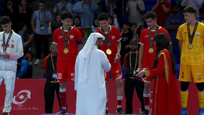 قهرمانی تاریخی تیم فوتسال زیر ۱۷ سال افغانستان در آسیا