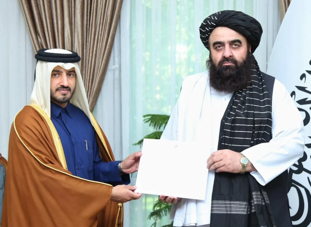 سفیر جدید قطر در کابل اعتبارنامه خود را تقدیم کرد؛ روابط تاریخی و قابل گسترش توصیف شد.