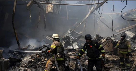 تصویر محل انفجار در خیابان یلتسکایا مسکو پس از عملیات پولیس.