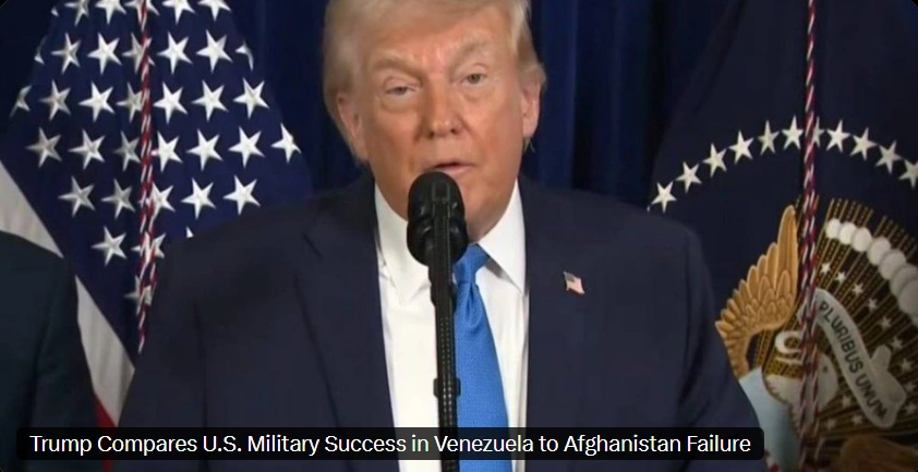 تصویر دونالد ترامپ در حال مصاحبه با شبکهٔ فاکس‌نیوز.