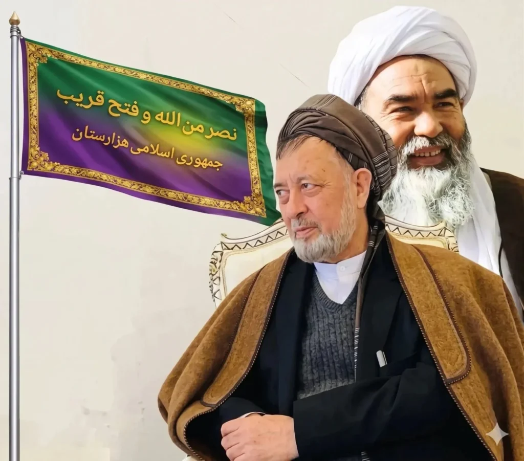 محمد محقق در پاسخ به منتقدان، تصویر پرچم «جمهوری اسلامی هزارستان» را منتشر کرد.