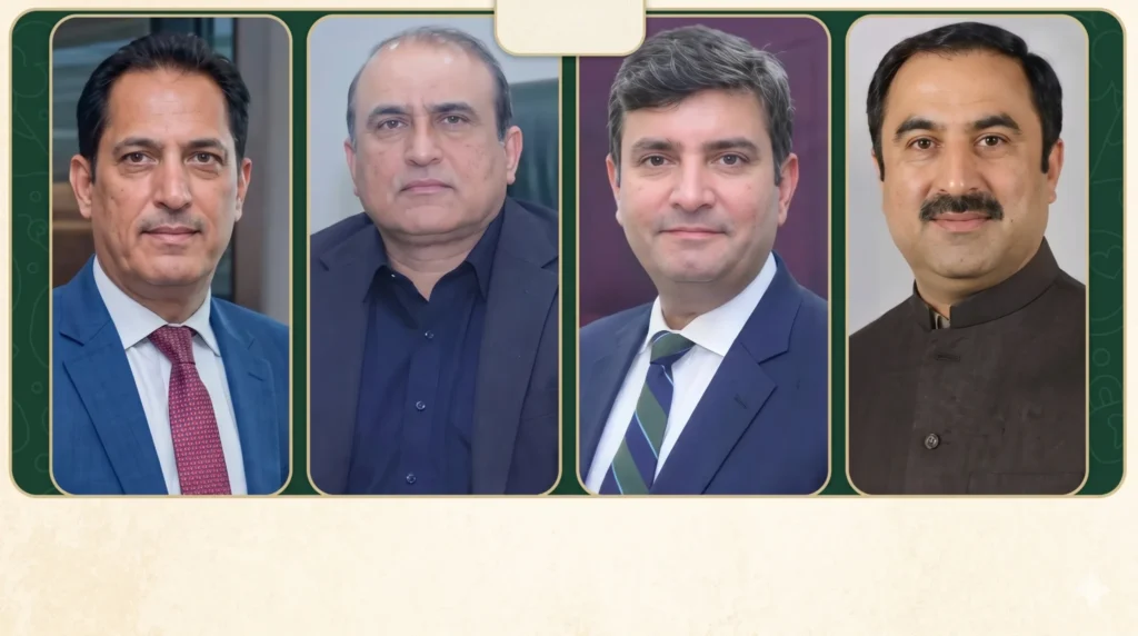 چیف سکرتری در خیبرپختونخوا، بلوچستان، گلگت بلتستان و آزاد جمّو و کشمیر ایفای وظیفه میکنند