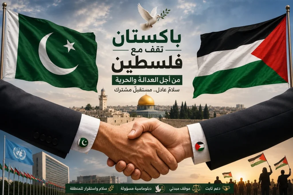 موضع ثابت پاکستان در قبال فلسطین، نقش دیپلماتیک رو به رشد این کشور را در جهان اسلام تقویت میکند۔