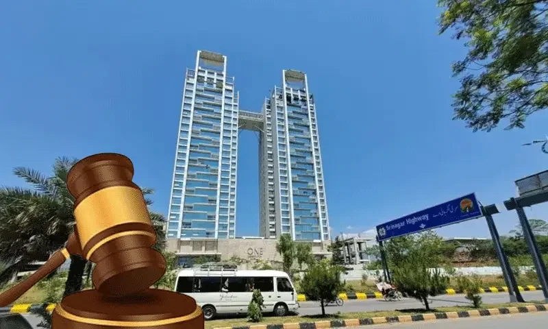 ساختمان لوکس مرتبط با پرونده گرند حیات در اسلام‌آباد و موضوع بدهی‌های مالی