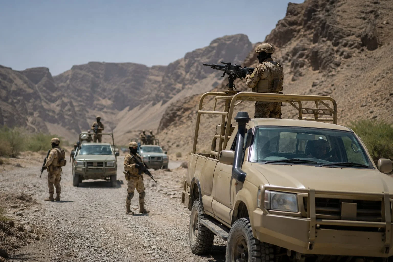 بر اساس اعلام روابط عمومی ارتش پاکستان (ISPR)، در عملیات‌های مبتنی بر اطلاعات در خیبرپختونخوا و بلوچستان، ۳۲ تروریست کشته شدند. از این میان، ۲۴ تروریست در ولسوالی خیبر و ۸ تروریست در ولسوالی نوشکی از بین برده شدند