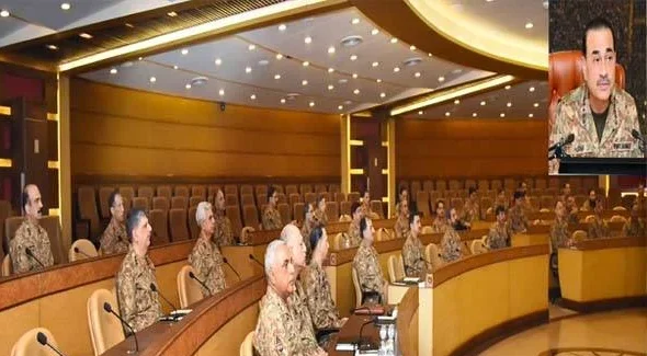 در کنفرانس قوماندانان قطعات، عملیات‌های هدفمند علیه تروریسم از خاک افغانستان حق دفاعی پاکستان دانسته شد و بر حکومتداری بهتر نیز تأکید صورت گرفت